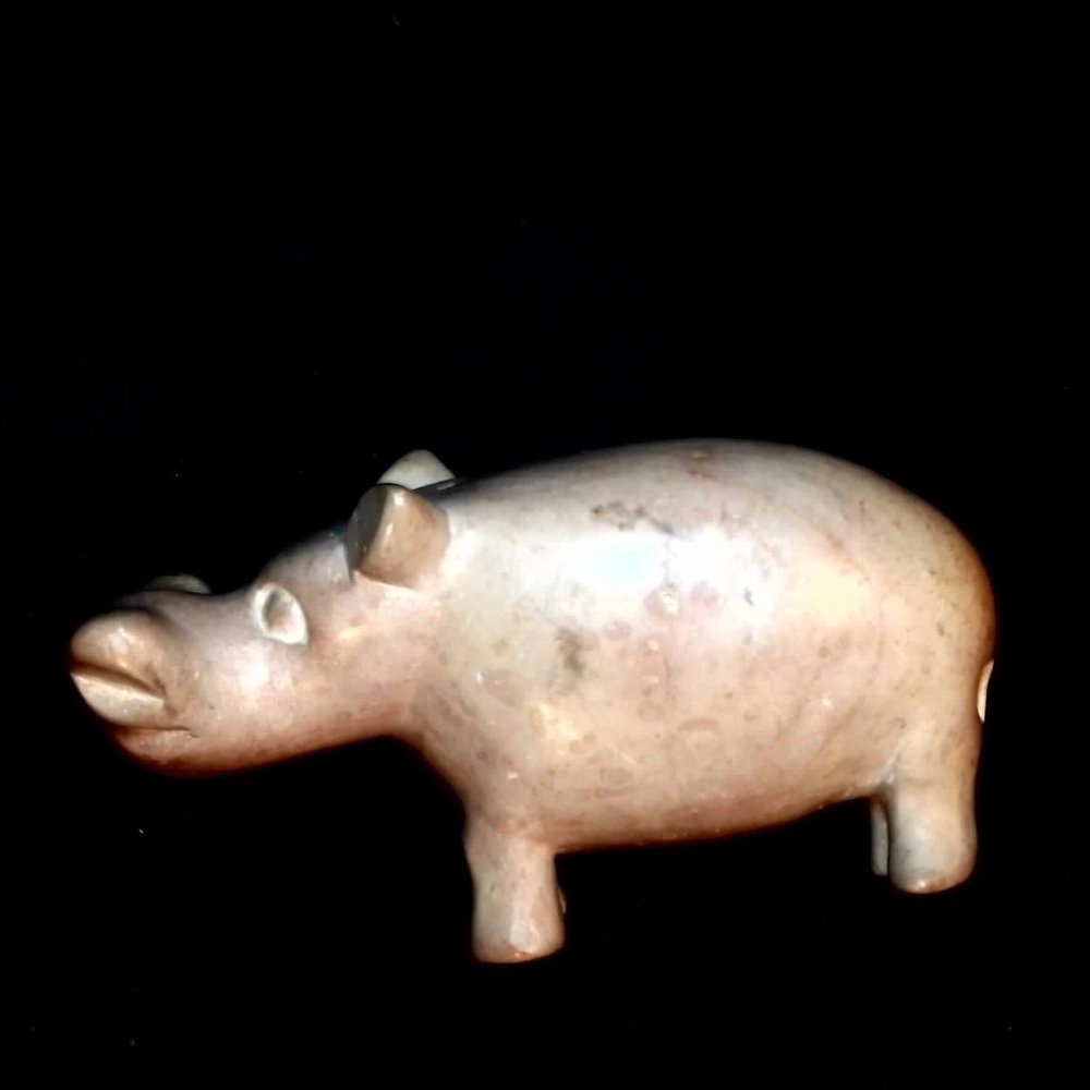 Hippo animal sculpture